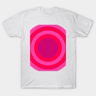 pink and red circles T-Shirt